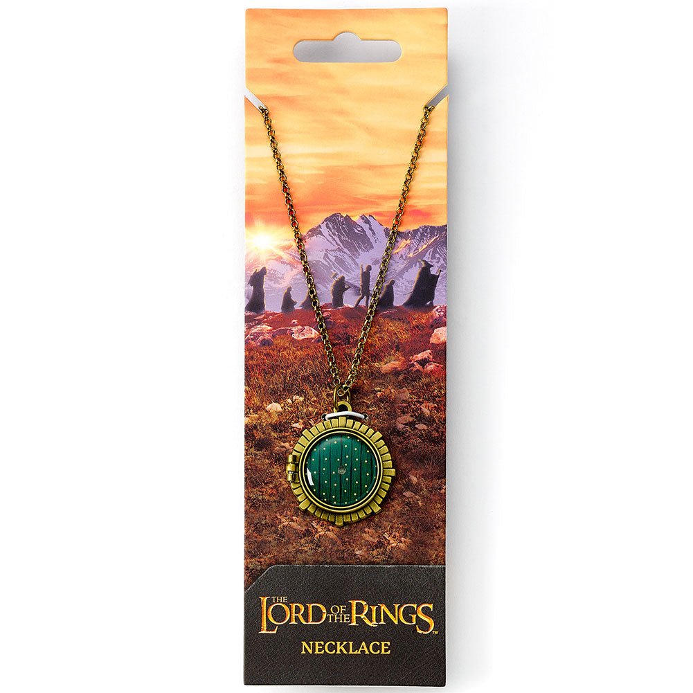 The Lord Of The Rings Silver Plated Necklace Hobbit Door - Gift Arch