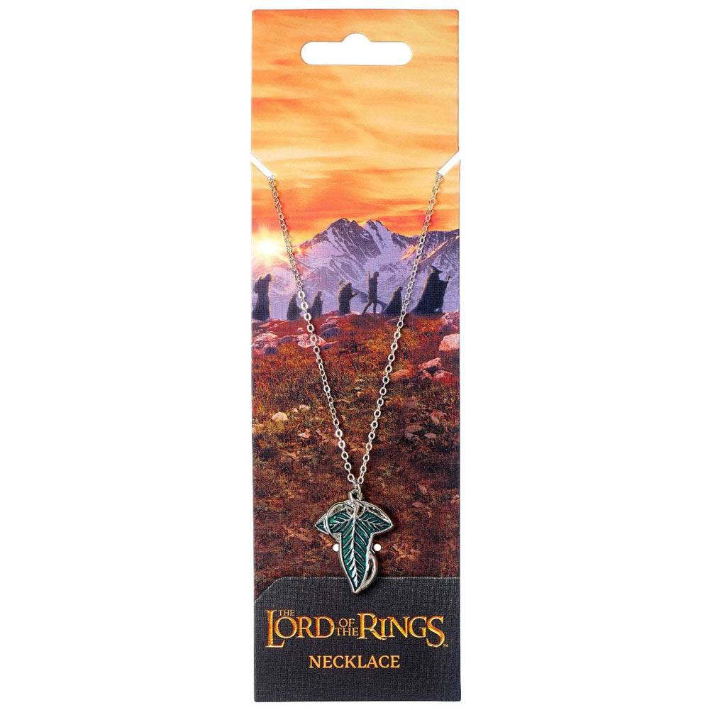 The Lord Of The Rings Silver Plated Necklace Leaf Of Lorien - Gift Arch