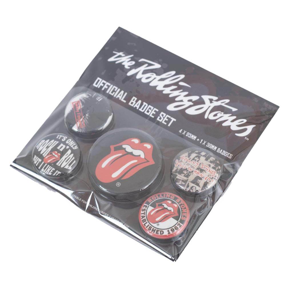 The Rolling Stones Classic Button Badge Set - Gift Arch
