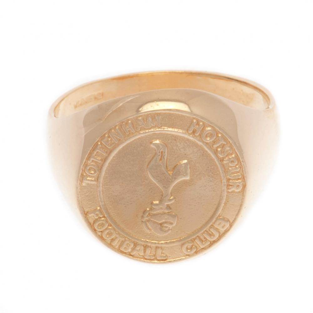 Tottenham Hotspur FC 9ct Gold Crest Ring Medium - Gift Arch