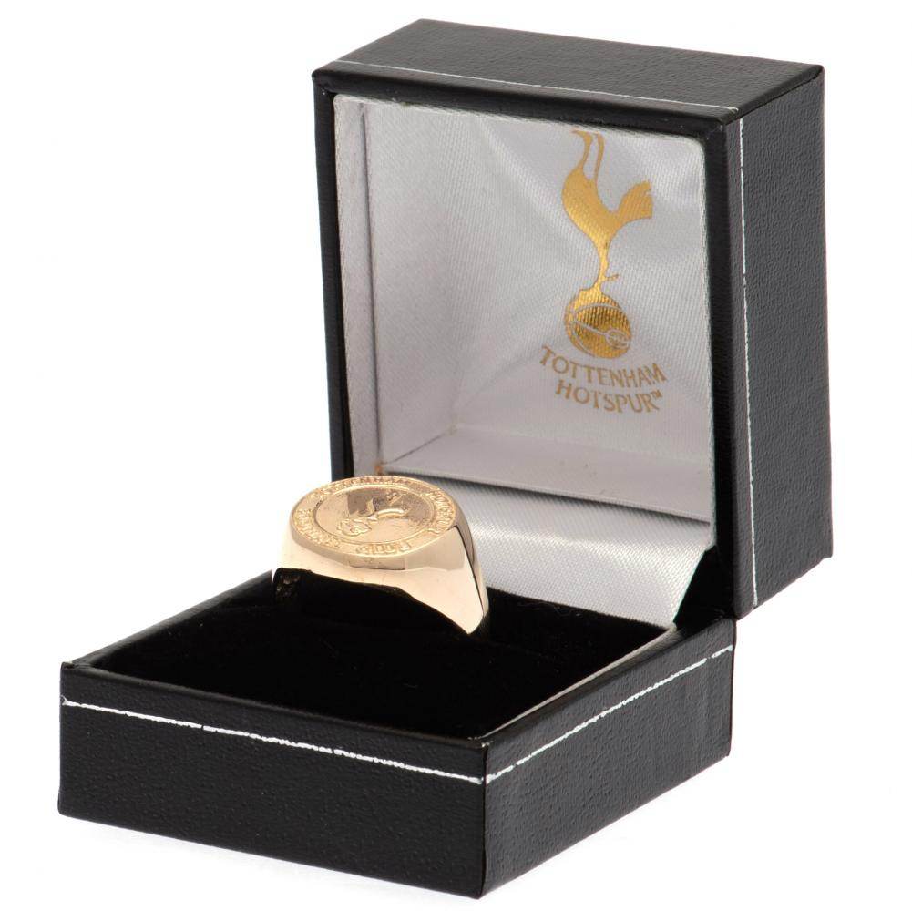 Tottenham Hotspur FC 9ct Gold Crest Ring Medium - Gift Arch