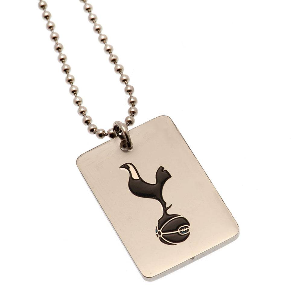 Tottenham Hotspur FC Enamel Crest Dog Tag & Chain - Gift Arch