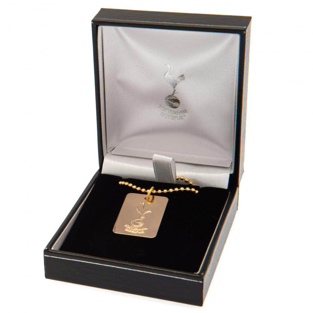 Tottenham Hotspur FC Gold Plated Dog Tag & Chain - Gift Arch