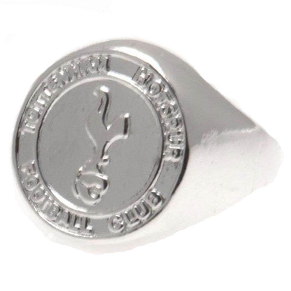 Tottenham Hotspur FC Silver Plated Crest Ring Medium - Gift Arch