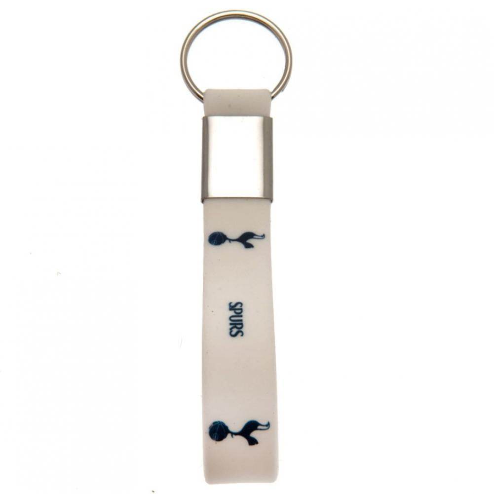 Tottenham Hotspur FC White Silicone Keyring - Gift Arch
