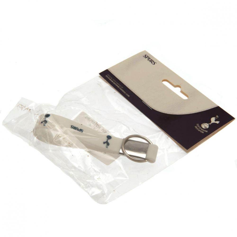 Tottenham Hotspur FC White Silicone Keyring - Gift Arch
