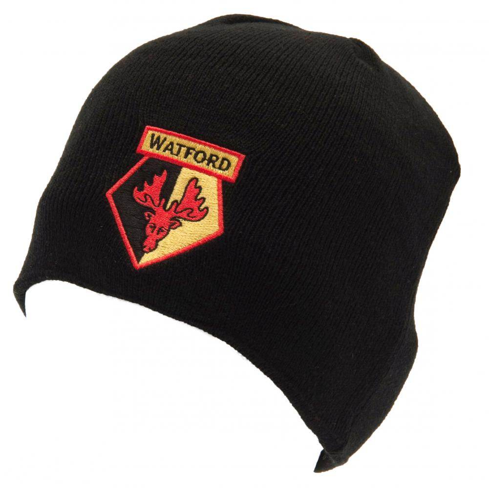 Watford FC Black Beanie - Gift Arch