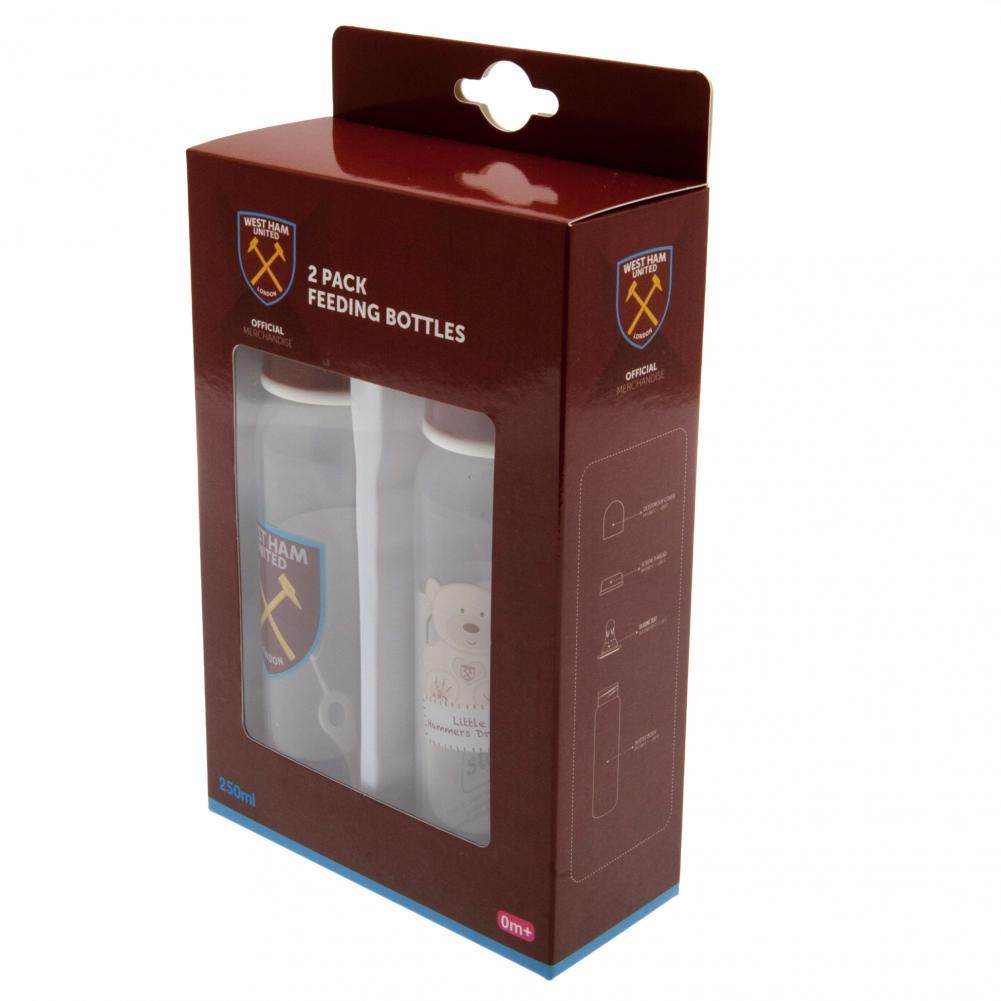 West Ham United FC 2pk Feeding Bottles - Gift Arch