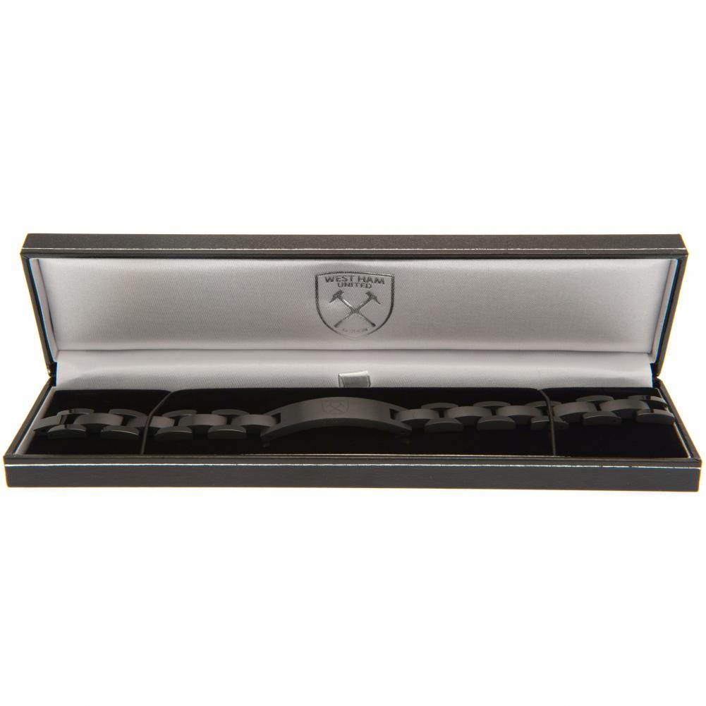 West Ham United FC Black IP Bracelet - Gift Arch