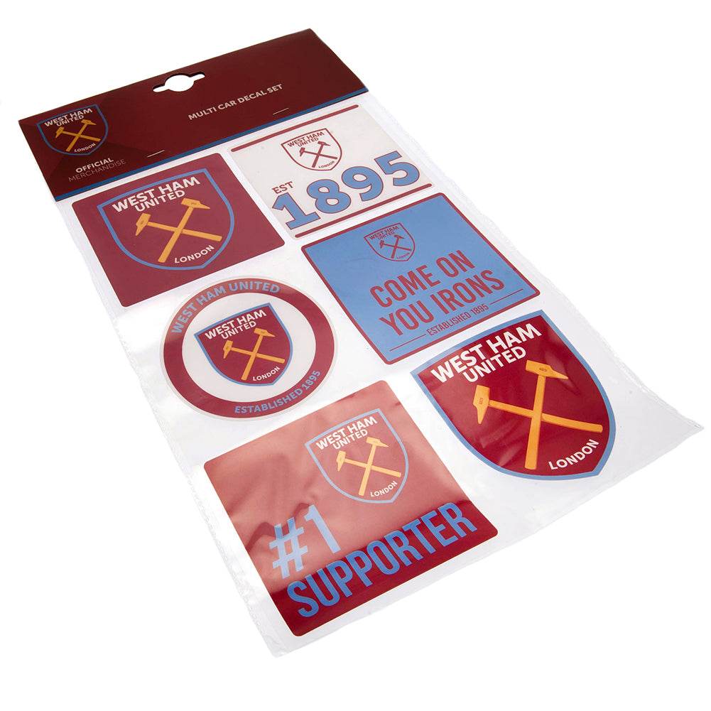 West Ham United FC Car Decal Set - Gift Arch