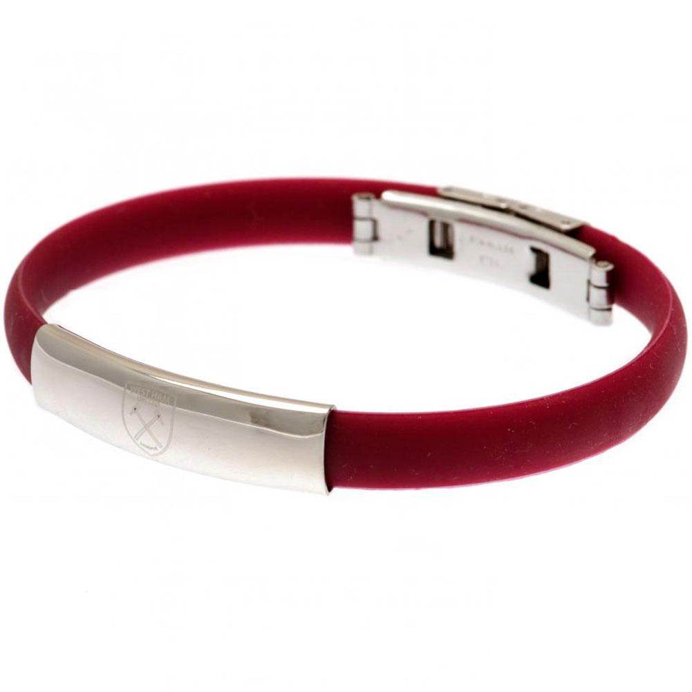 West Ham United FC Colour Silicone Bracelet - Gift Arch