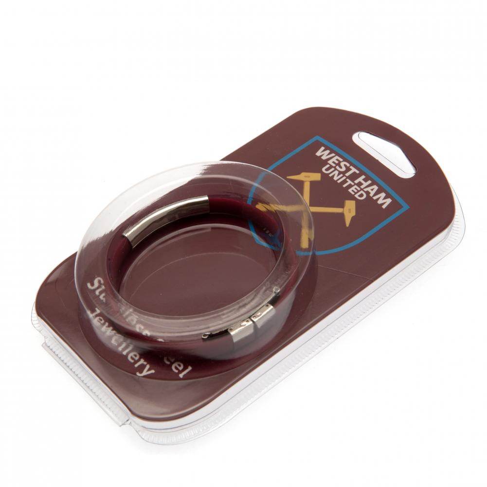 West Ham United FC Colour Silicone Bracelet - Gift Arch