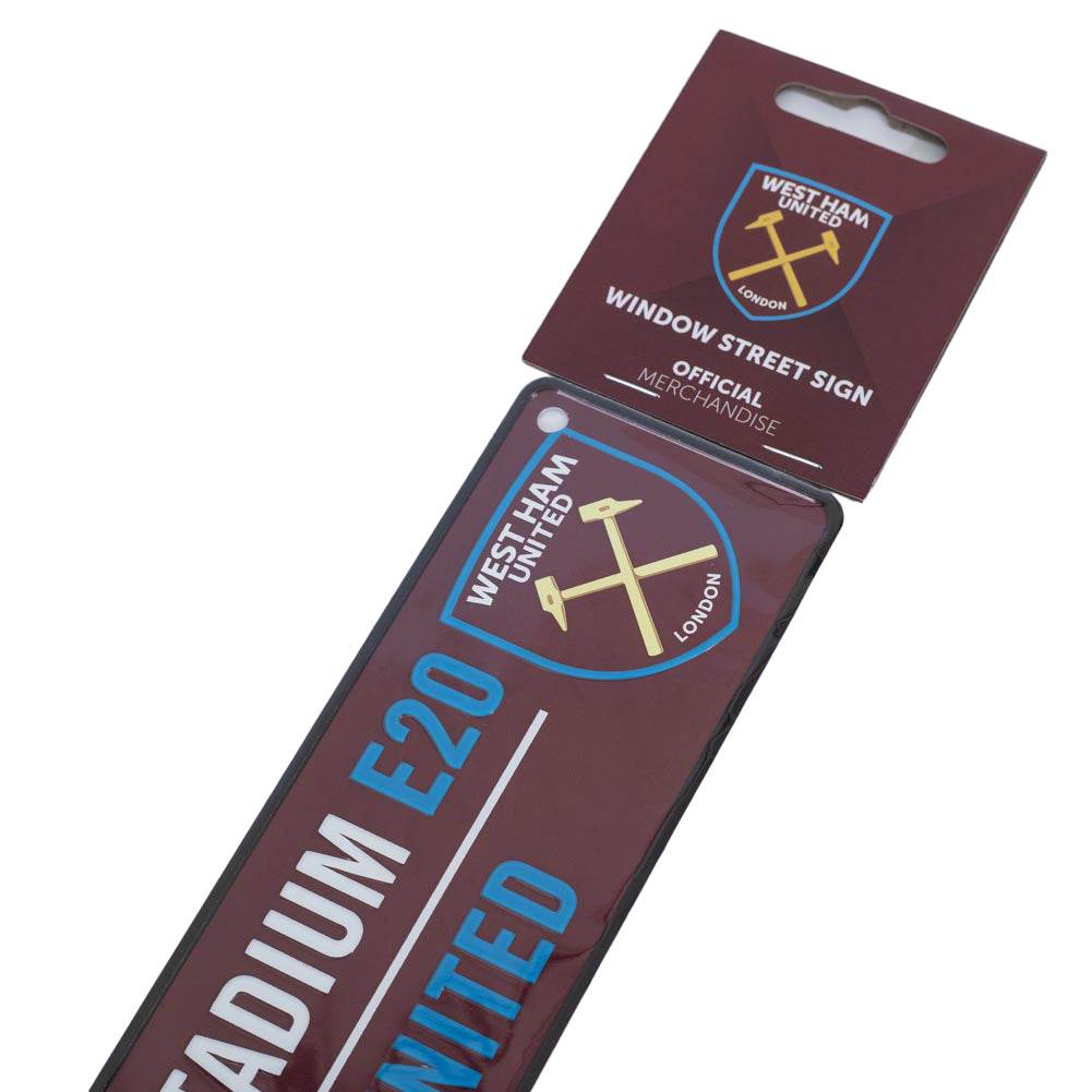 West Ham United FC Colour Window Sign - Gift Arch