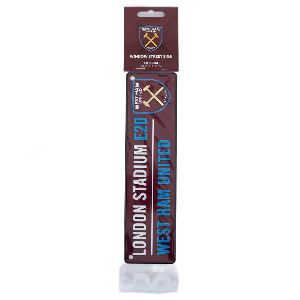 West Ham United FC Colour Window Sign - Gift Arch
