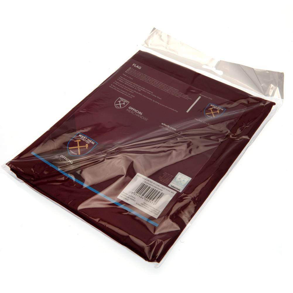 West Ham United FC Core Crest Flag - Gift Arch