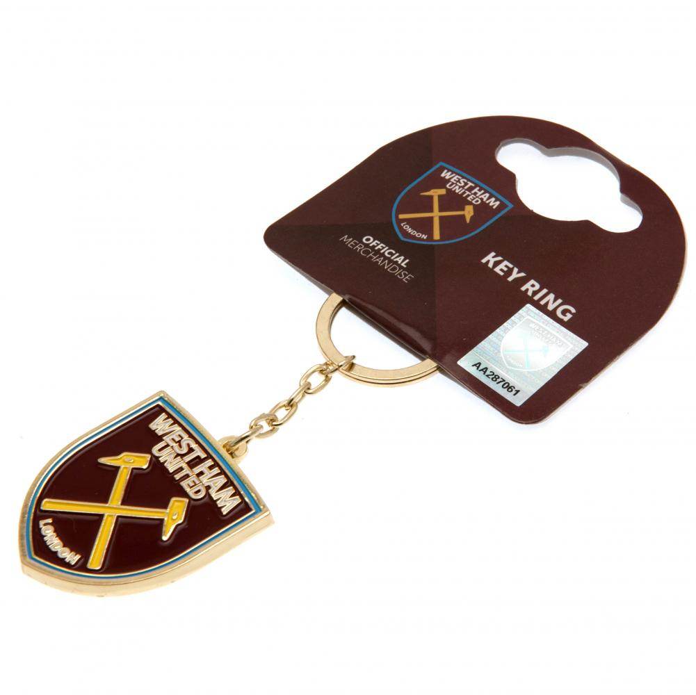 West Ham United FC Crest Keyring - Gift Arch