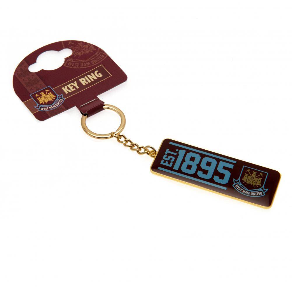 West Ham United FC Established Keyring - Gift Arch