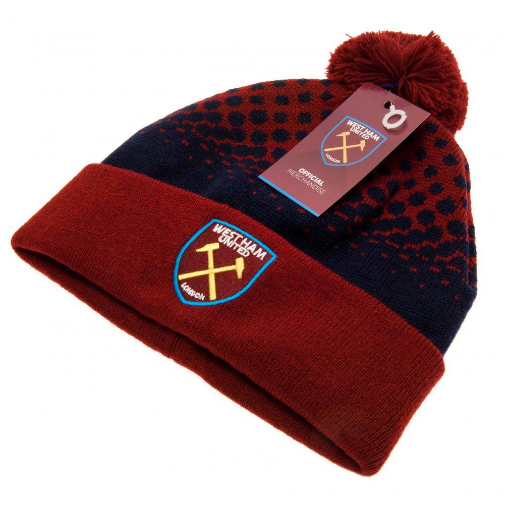 West Ham United FC Fade Ski Hat - Gift Arch