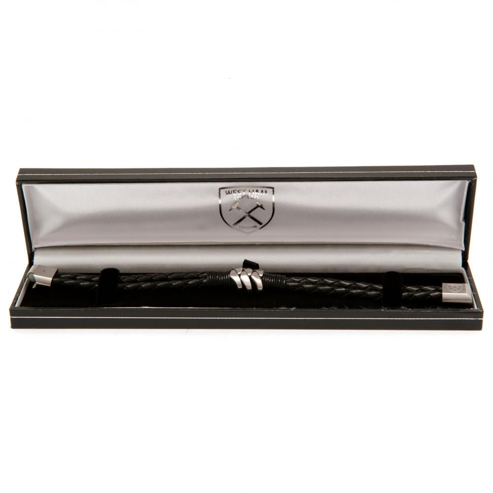 West Ham United FC Leather Bracelet - Gift Arch