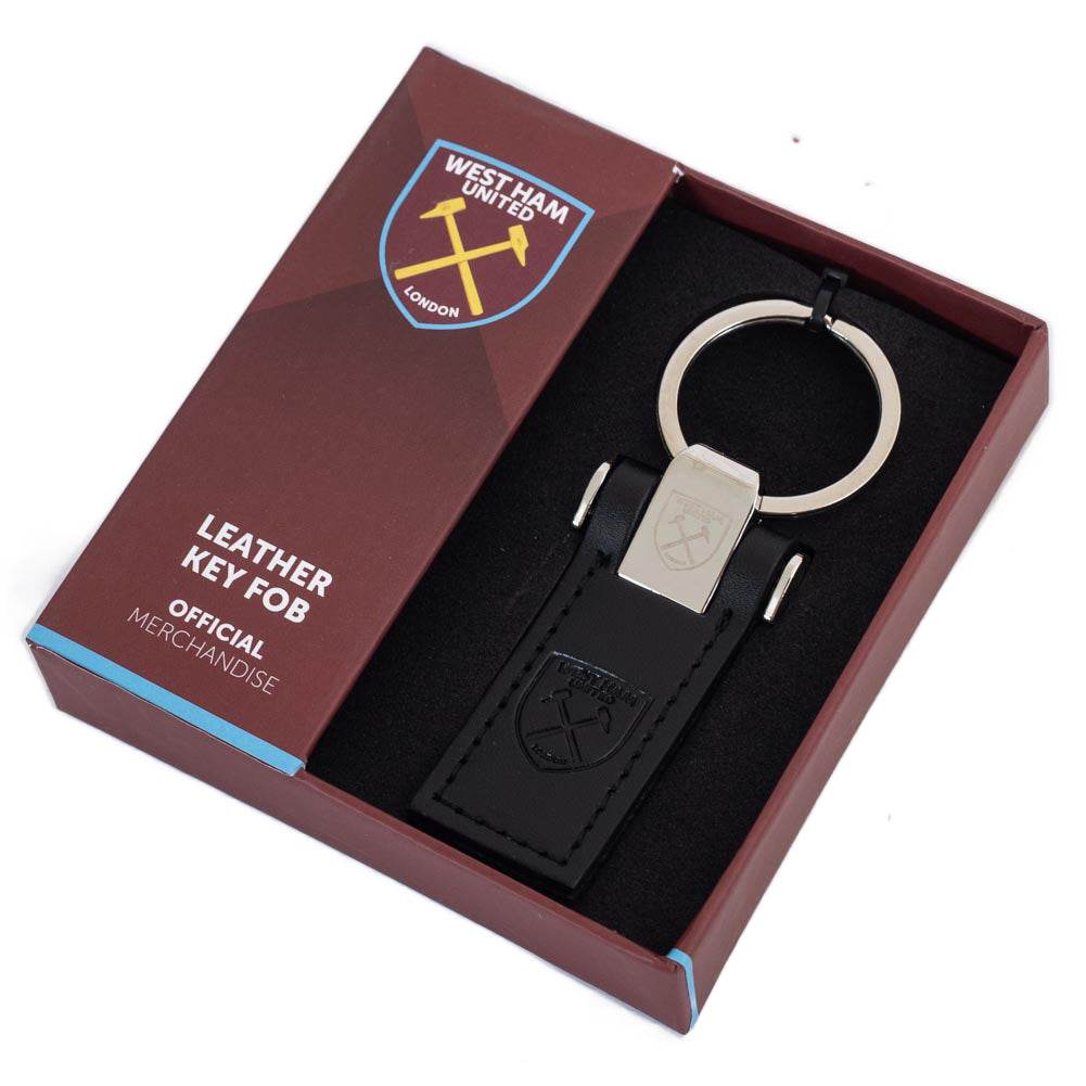 West Ham United FC Leather Key Fob - Gift Arch