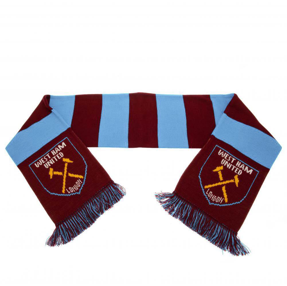 West Ham United FC Narrow Bar Scarf - Gift Arch