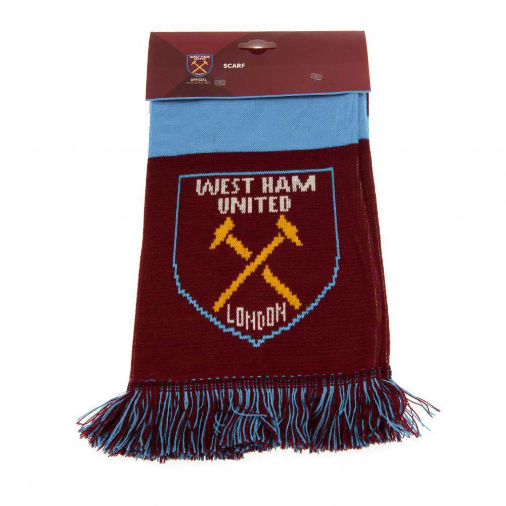 West Ham United FC Narrow Bar Scarf - Gift Arch