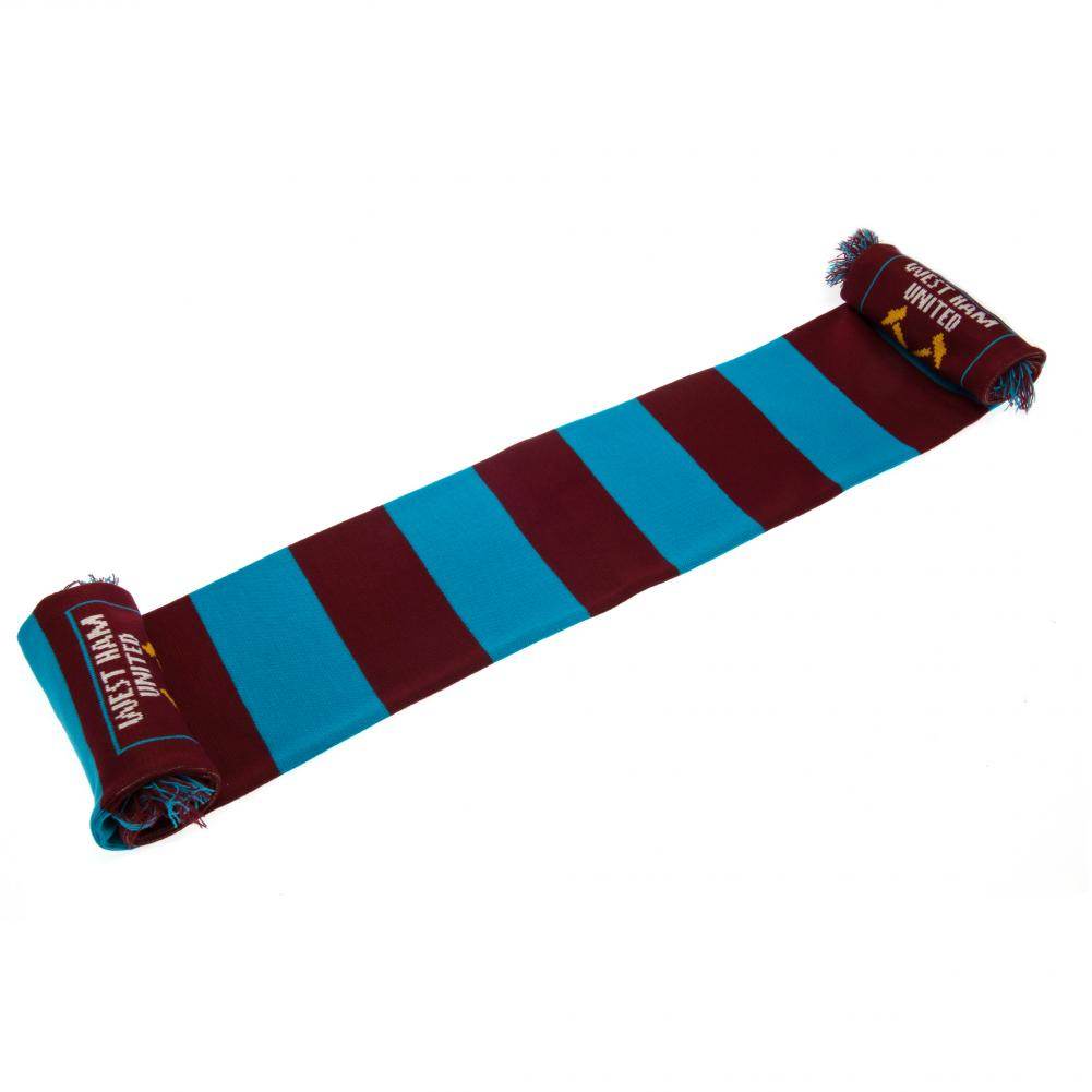 West Ham United FC Narrow Bar Scarf - Gift Arch