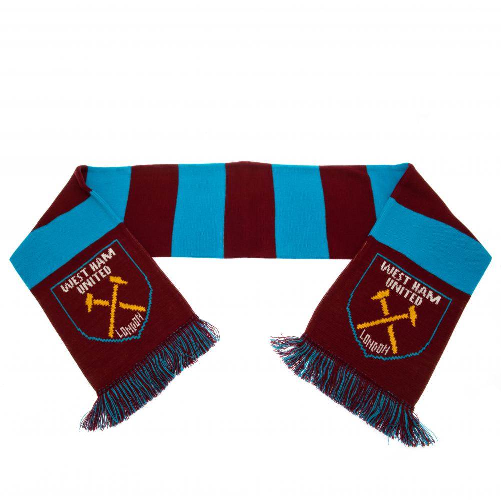 West Ham United FC Narrow Bar Scarf - Gift Arch