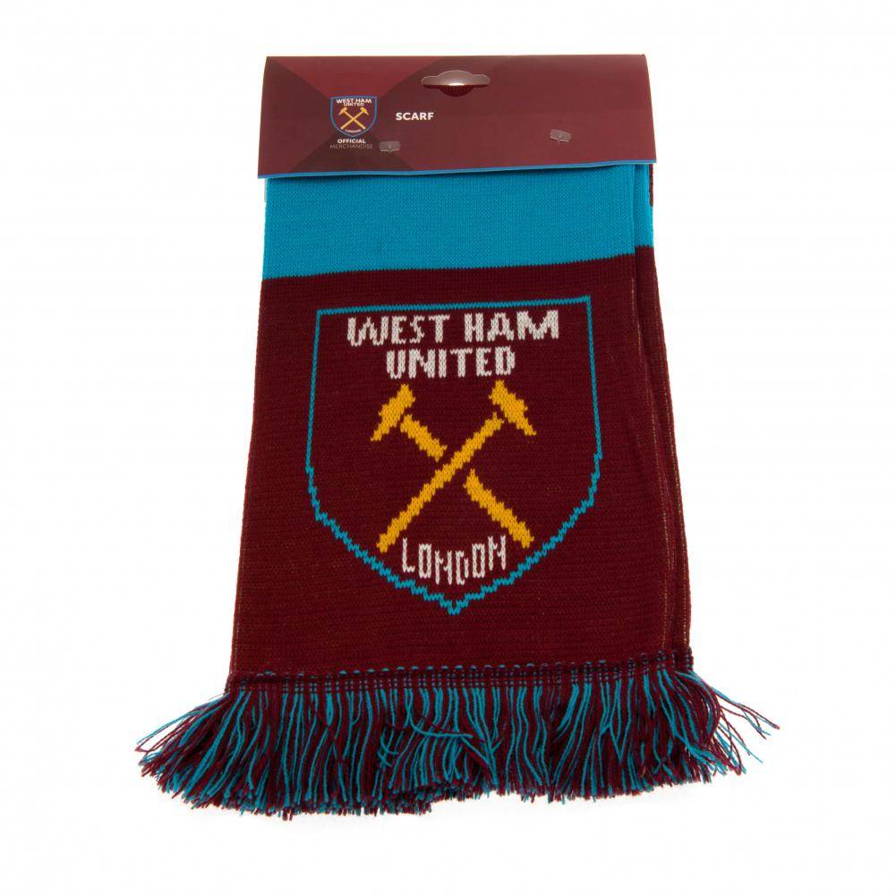 West Ham United FC Narrow Bar Scarf - Gift Arch