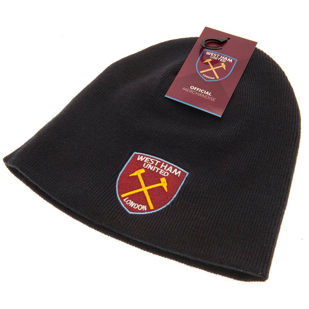 West Ham United FC Navy Beanie - Gift Arch