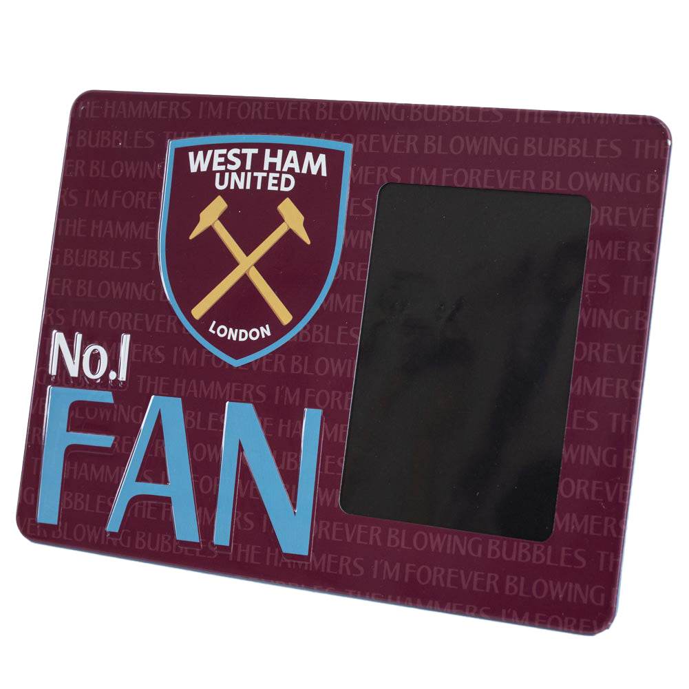 West Ham United FC No1 Fan Picture Frame Sign - Gift Arch