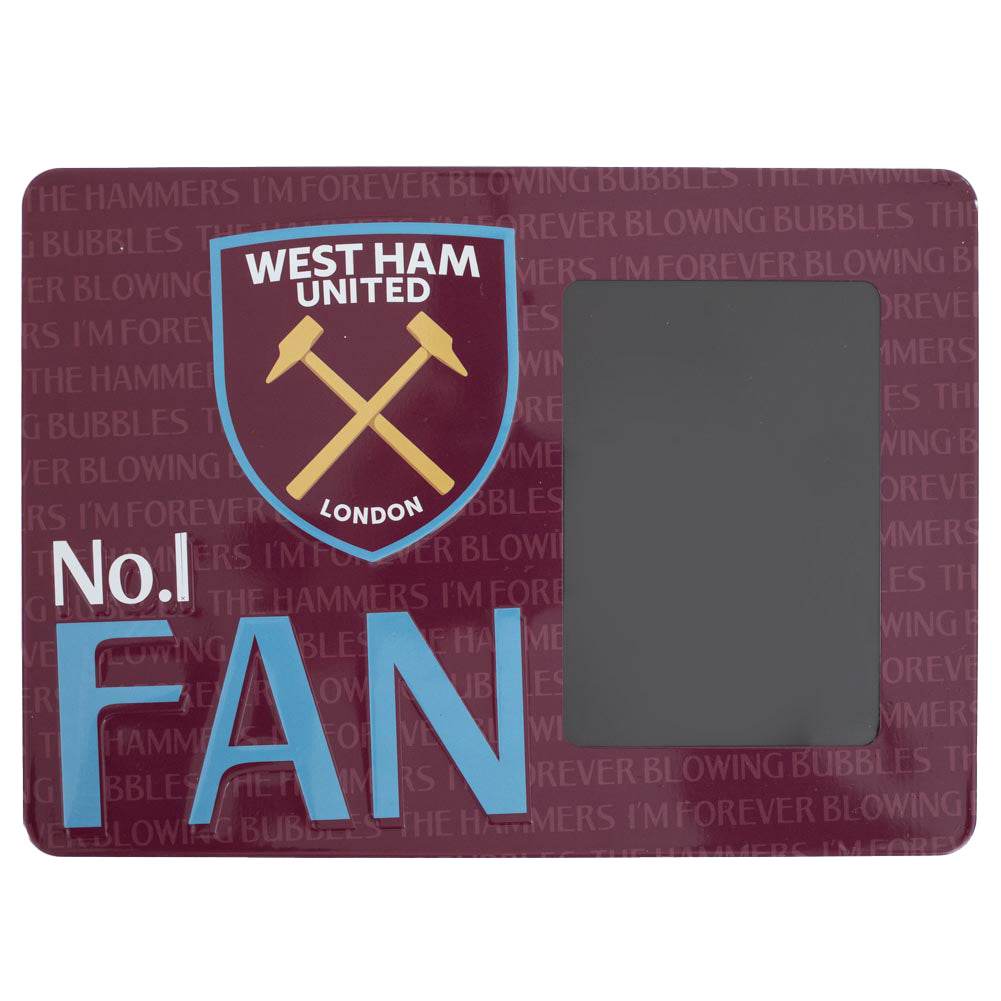 West Ham United FC No1 Fan Picture Frame Sign - Gift Arch