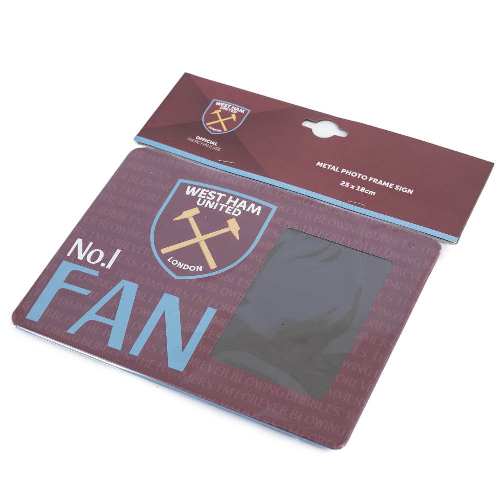 West Ham United FC No1 Fan Picture Frame Sign - Gift Arch