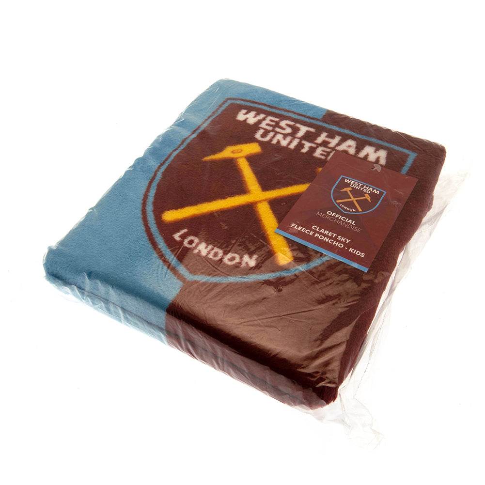 West Ham United FC Poncho Blanket Kids - Gift Arch