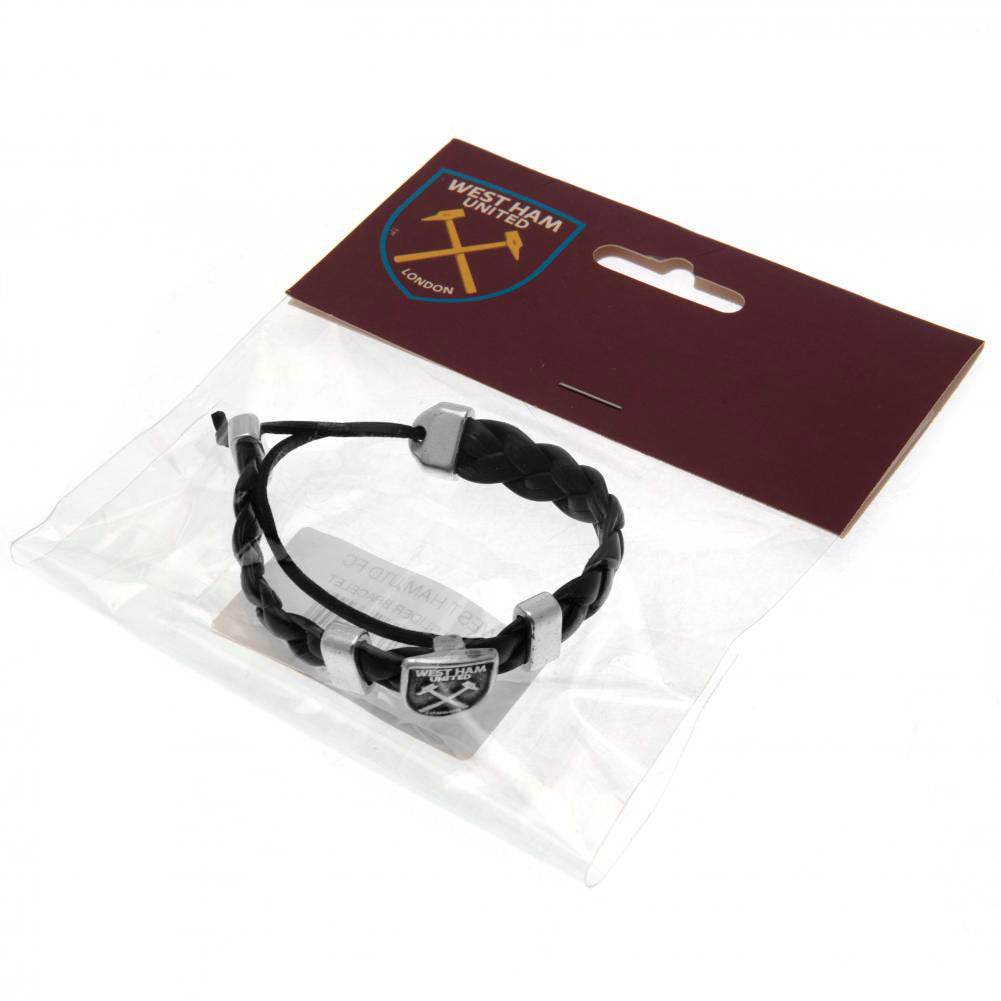 West Ham United FC PU Slider Bracelet - Gift Arch