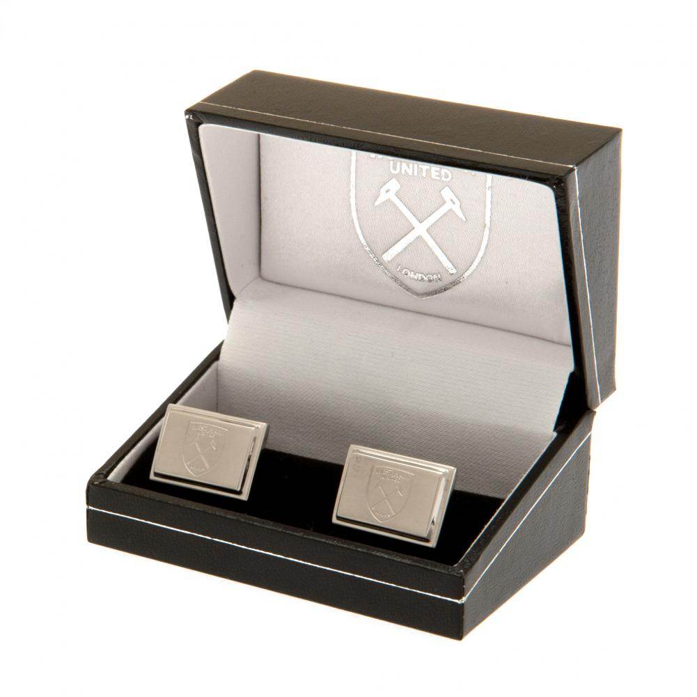 West Ham United FC Stainless Steel Cufflinks - Gift Arch