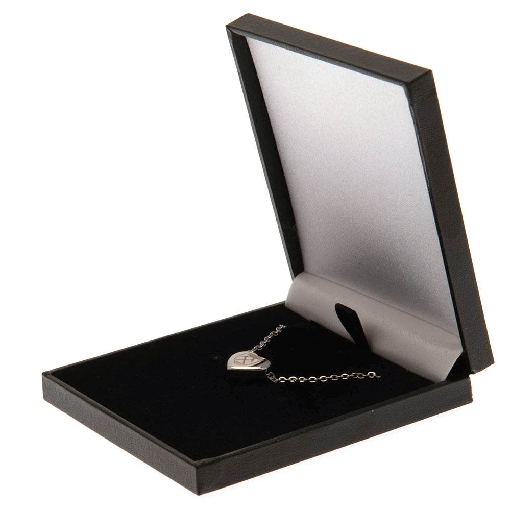 West Ham United FC Stainless Steel Heart Necklace - Gift Arch