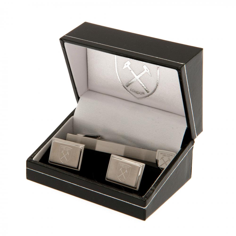 West Ham United FC Tie Slide & Cufflink Set - Gift Arch