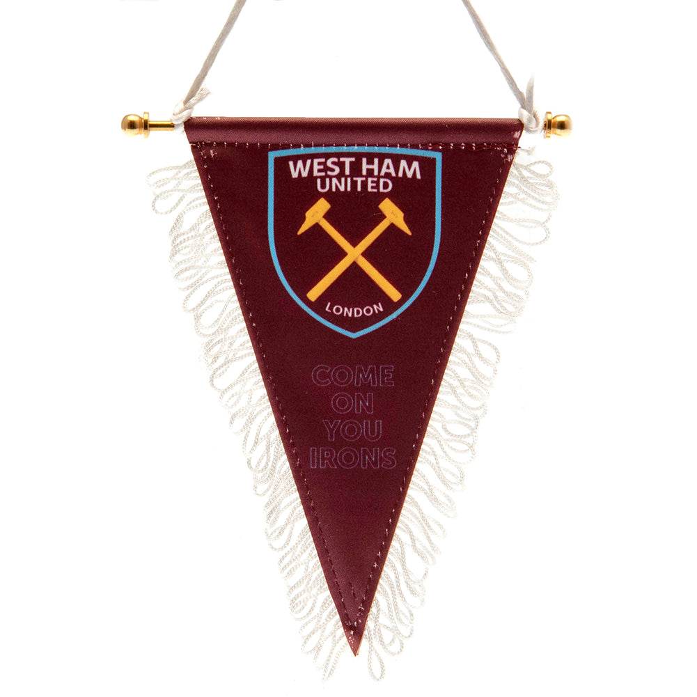 West Ham United FC Triangular Mini Pennant - Gift Arch