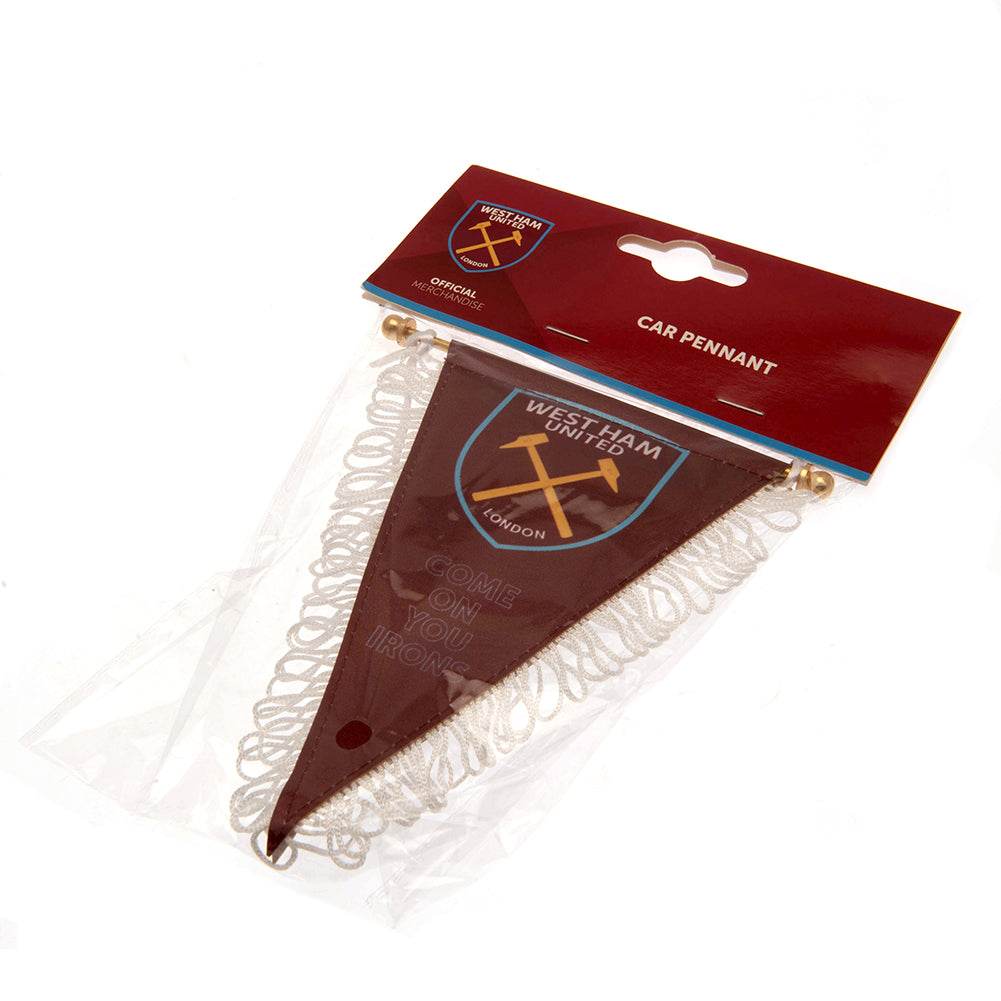 West Ham United FC Triangular Mini Pennant - Gift Arch