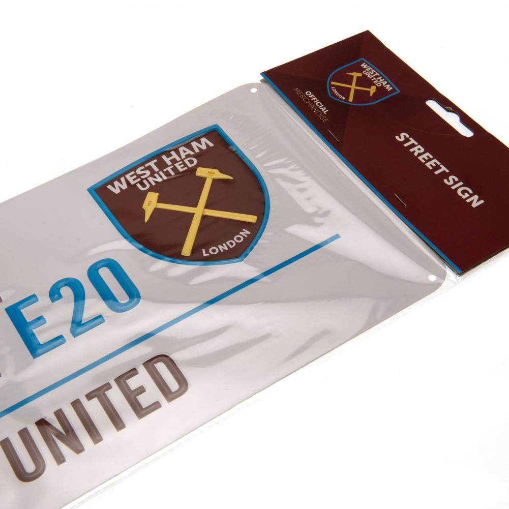 West Ham United FC White Street Sign - Gift Arch