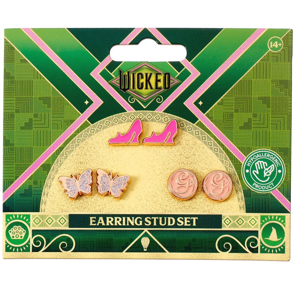 Wicked Glinda Stud Earrings Set - Gift Arch