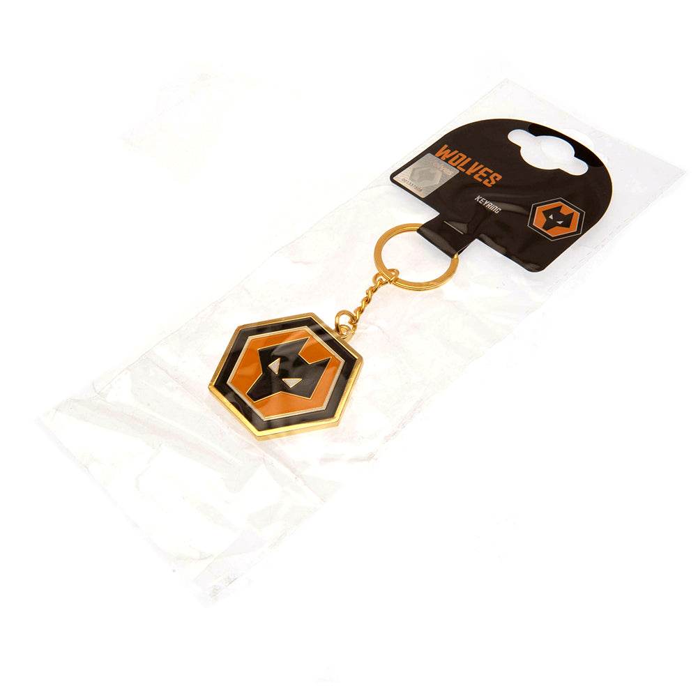 Wolverhampton Wanderers FC Crest Keyring - Gift Arch