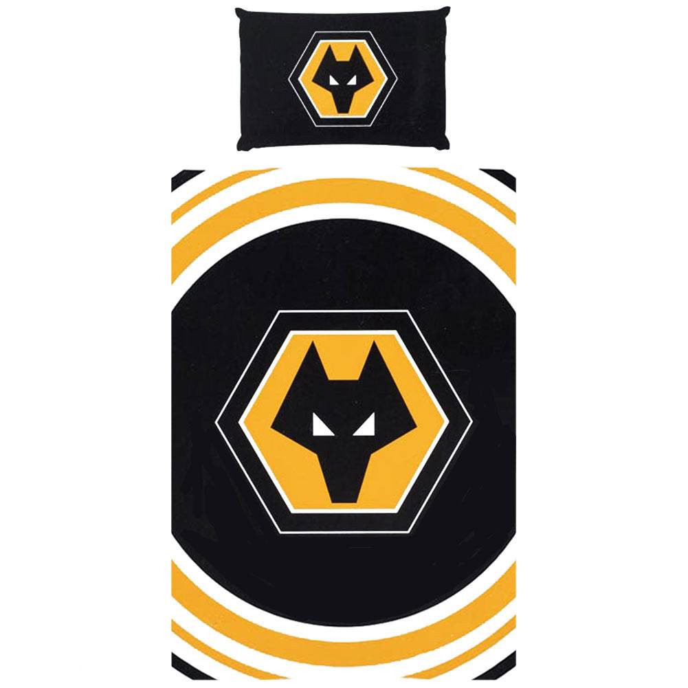 Wolverhampton Wanderers FC Pulse Single Duvet Set - Gift Arch