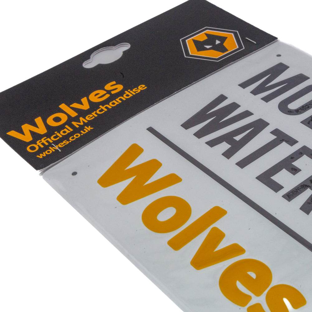 Wolverhampton Wanderers FC White Street Sign - Gift Arch