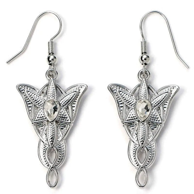 The Lord Of The Rings Silver Plated Evenstar Hook Earrings