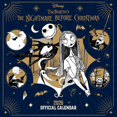 The Nightmare Before Christmas Square Calendar 2026