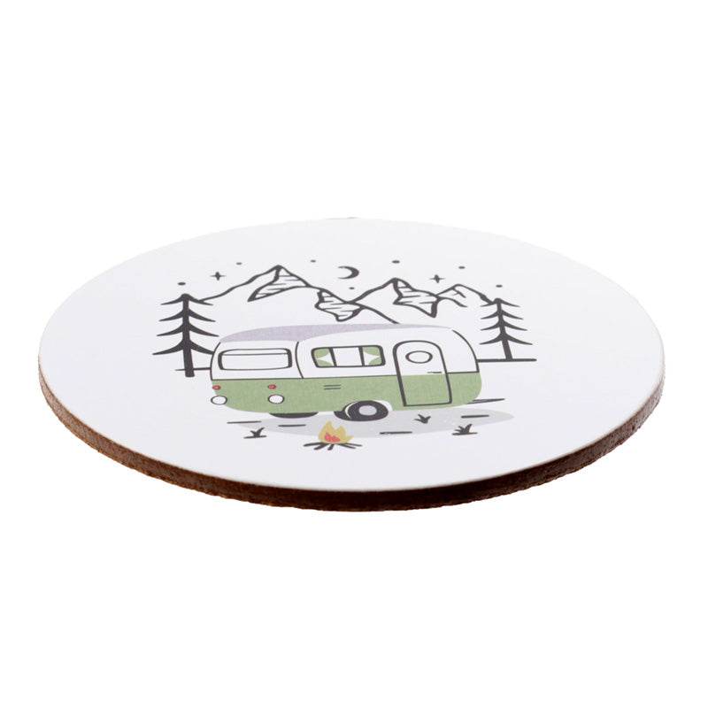 Wildwood Caravan Set of 4 Cork Coasters - Gift Arch
