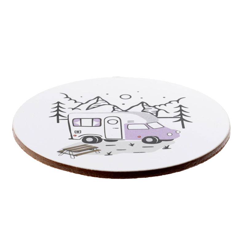 Wildwood Caravan Set of 4 Cork Coasters - Gift Arch