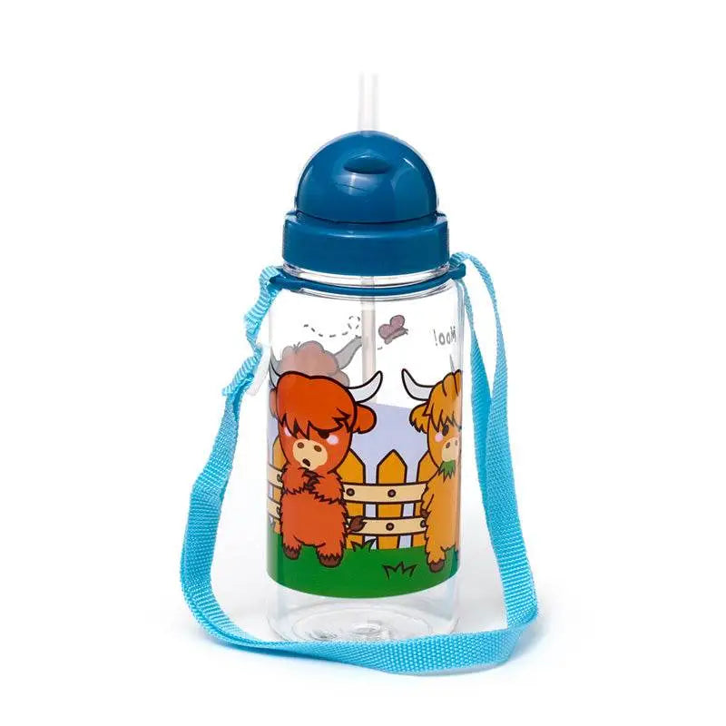 450ml Children’s Shatterproof Water Bottle Adoramals Highland Coo - Water Bottles & Flasks